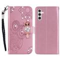 Etui Samsung Galaxy A15 Owl Rhinestone