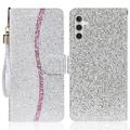 Étui portefeuille stylisé à paillettes pour Samsung Galaxy A15