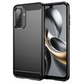 Coque Samsung Galaxy A17 en TPU Brossé - Fibre de Carbone