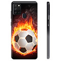 Coque Samsung Galaxy A21s en TPU - Ballon Enflammé