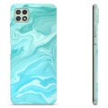 Coque Samsung Galaxy A22 5G en TPU - Marbre Bleu