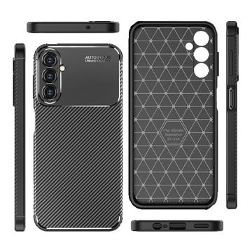 Coque Samsung Galaxy A24 4G en TPU Beetle Fibre de Carbone - Noire