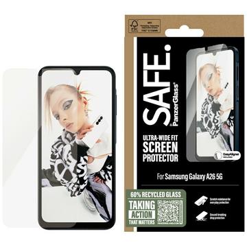 Protecteur d\'écran en verre trempé Samsung Galaxy A26 PanzerGlass Safe Ultra-Wide Fit - 9H - Clair