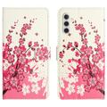 Étui Portefeuille Samsung Galaxy A26 - Série Style - Fleurs Rose