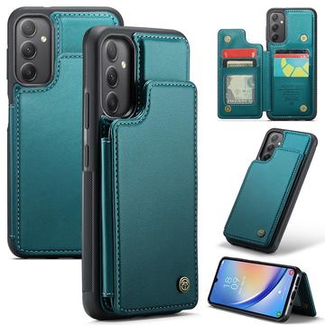 Étui Caseme C22 Samsung Galaxy A34 5G avec portefeuille de cartes protégé par RFID - Vert