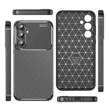 Coque Samsung Galaxy A35 en TPU Beetle Fibre de Carbone - Noire