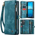 Étui Portefeuille Samsung Galaxy A36 Multifonctionnel 2-en-1 Caseme 008 - Bleu