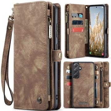 Étui Portefeuille Samsung Galaxy A36 Multifonctionnel 2-en-1 Caseme 008 - Ruskea