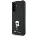 Coque Samsung Galaxy A36 Karl Lagerfeld Fixed Glitter Metal Ikonik - Noire