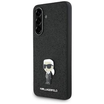 Coque Samsung Galaxy A36 Karl Lagerfeld Fixed Glitter Metal Ikonik - Noire