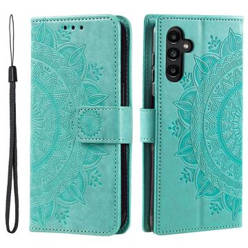 Étui Portefeuille Samsung Galaxy A36 Mandala Série - Vert