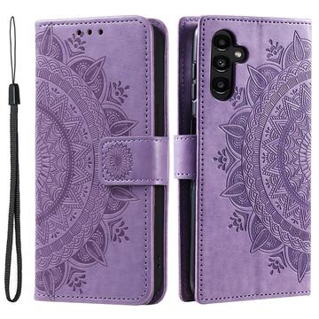 Étui Portefeuille Samsung Galaxy A36 Mandala Série - Violet