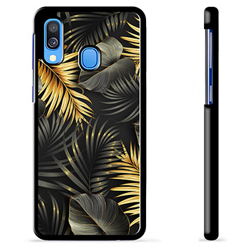 Coque de Protection Samsung Galaxy A40 - Feuilles Dorées