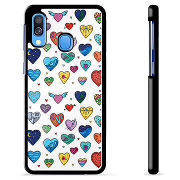 Coque de Protection Samsung Galaxy A40 - Cœurs