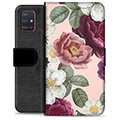 Étui Portefeuille Premium Samsung Galaxy A51 - Fleurs Romantiques