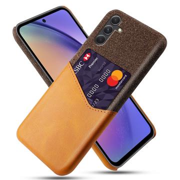 Coque Samsung Galaxy A55 avec Porte-Cartes KSQ - Orange