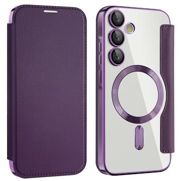 Étui à rabat Samsung Galaxy A55 avec fente pour carte - Compatible MagSafe