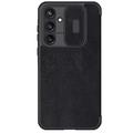 Étui à Rabat Samsung Galaxy A55 Nillkin Qin Pro - Noir