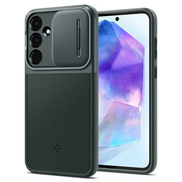 Coque Samsung Galaxy A55 Spigen Optik Armor - Vert Foncé