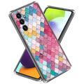 Coque Samsung Galaxy A55 en TPU Stylish Ultra Fin - Losange Arc-en-Ciel