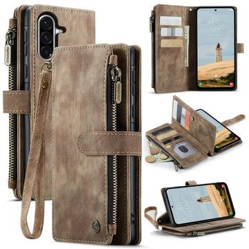 Étui Portefeuille Samsung Galaxy A56 Multifonctionnel Caseme C30 - Marron