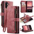 Étui Portefeuille Samsung Galaxy A56 Multifonctionnel Caseme C30 - Rouge