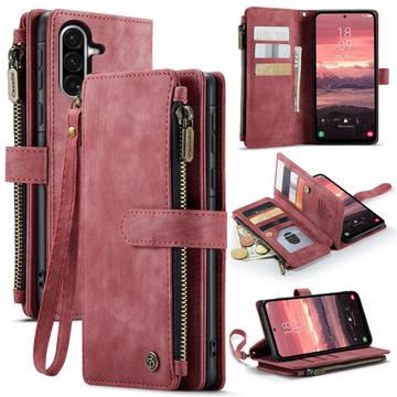 Étui Portefeuille Samsung Galaxy A56 Multifonctionnel Caseme C30 - Rouge