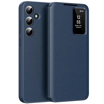 Étui à rabat Samsung Galaxy A56 Smart Clear View avec fente pour carte - Saphir