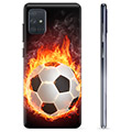 Coque Samsung Galaxy A71 en TPU - Ballon Enflammé