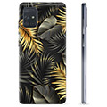 Coque Samsung Galaxy A71 en TPU - Feuilles Dorées