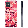 Coque Samsung Galaxy A71 en TPU - Camouflage Rose