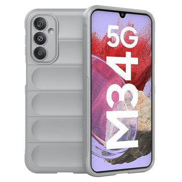 Coque Samsung Galaxy F34/M34 5G en TPU - Rugged - Gris Clair