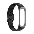 Bracelet Samsung Galaxy Fit2 en Silicone Souple - Noire / Grise