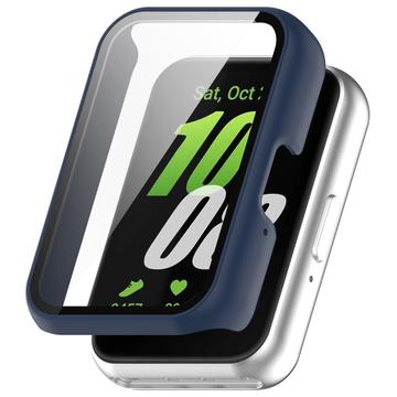 Coque Samsung Galaxy Fit3 en Plastique avec Protecteur d\'Écran - Bleu Foncé