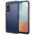 Coque Samsung Galaxy M16 en TPU Brossé - Fibre de Carbone