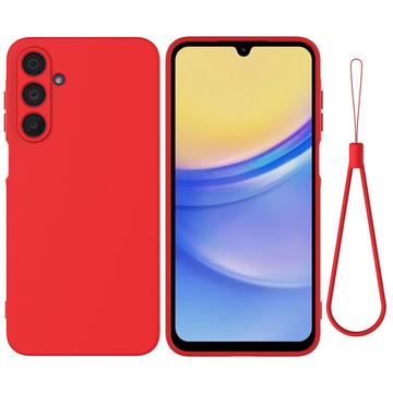 Coque Samsung Galaxy M16/F16 en silicone liquide avec dragonne