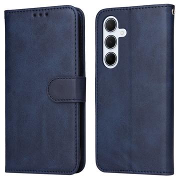 Étui Portefeuille Samsung Galaxy M35 avec Fermeture Magnétique - Bleu