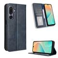 Étui Portefeuille Samsung Galaxy M36 avec Fermeture Magnétique - Rétro