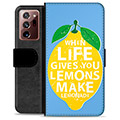 Étui Portefeuille Premium Samsung Galaxy Note20 Ultra - Citrons