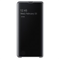 Étui Samsung Galaxy S10+ Clear View EF-ZG975CBEGWW - Noir