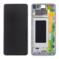 Coque Avant & Écran LCD Samsung Galaxy S10 GH82-18850B - Blanc