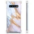 Coque Hybride Samsung Galaxy S10 - Marbre Élégant