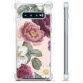 Coque Hybride Samsung Galaxy S10 - Fleurs Romantiques