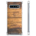 Coque Hybride Samsung Galaxy S10 - Bois