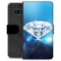 Étui Portefeuille Premium Samsung Galaxy S10 - Diamant