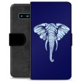 Étui Portefeuille Premium Samsung Galaxy S10 - Éléphant