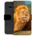 Étui Portefeuille Premium Samsung Galaxy S10 - Lion