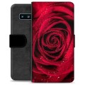 Étui Portefeuille Premium Samsung Galaxy S10+ - Rose