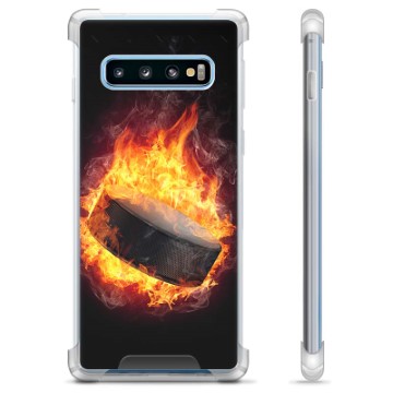 Coque Hybride Samsung Galaxy S10 - Hockey sur Glace
