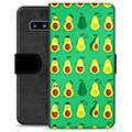 Étui Portefeuille Premium Samsung Galaxy S10 - Avocado Pattern